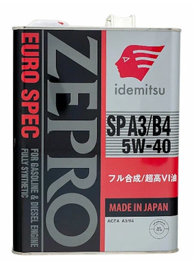 Idemitsu Zepro Euro Spec 5W-40 SP A3 B4 4L