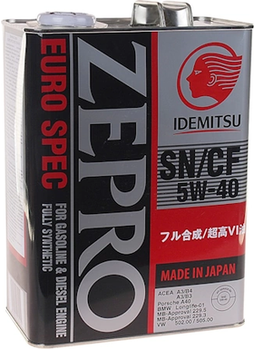 Idemitsu Zepro Euro Spec 5W-40 SN/CF 4L
